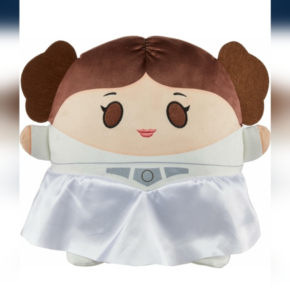 🆕️🤍Star Wars Princess Leia 10-inch rounded plush figure NWT - Picture 4 of 6